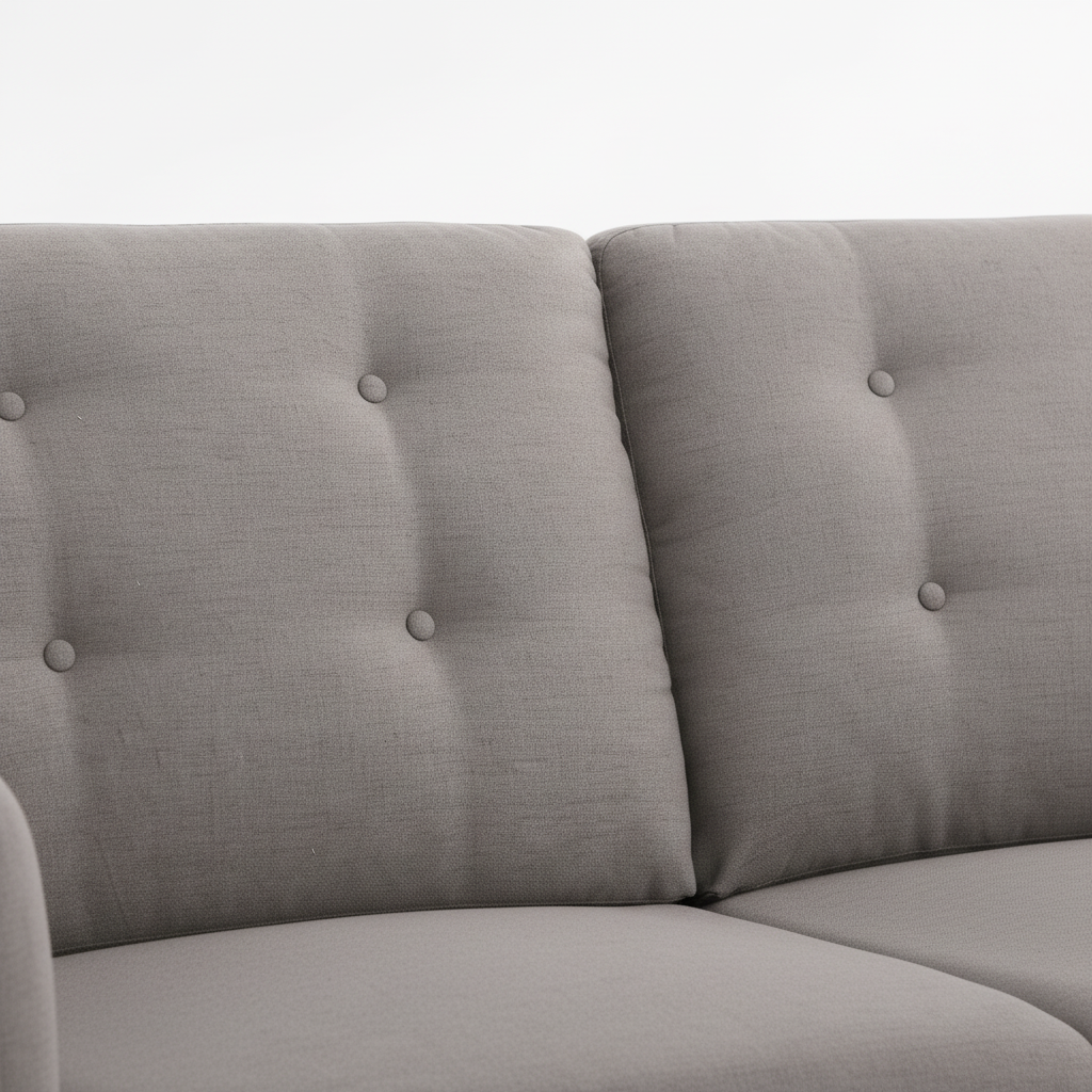Close-up of Fabric and Button Tufting