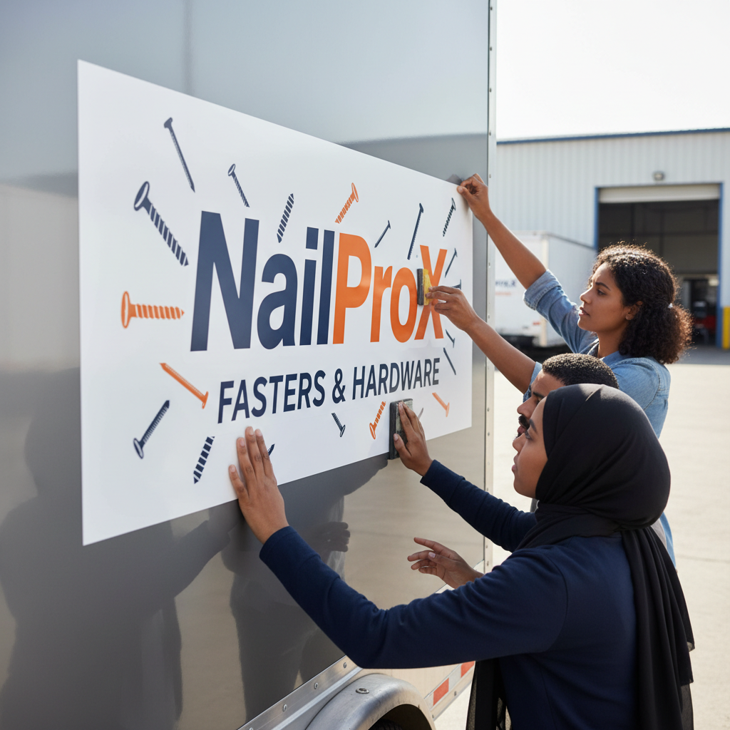 NailProX Fasteners & Hardware Adhesive Print Application