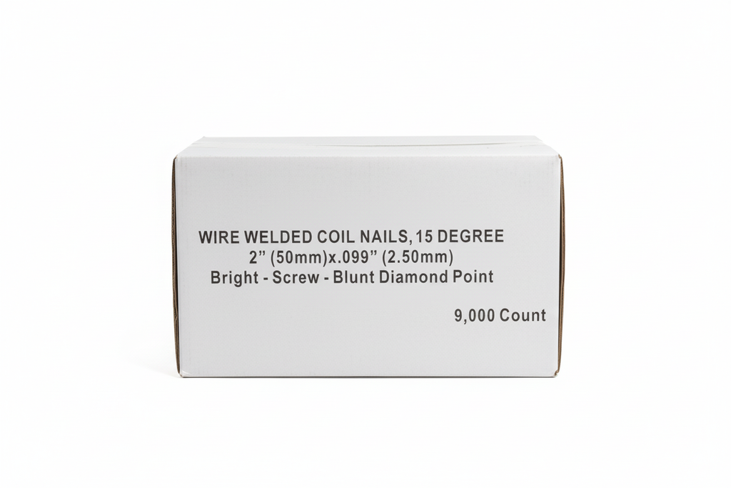Professional 2" Wire Welded Coil Nails Box