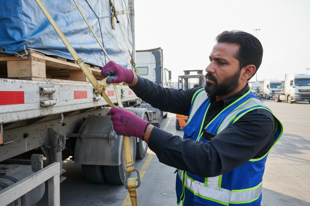 Protection Pro-Tekk Gloves - Truck Driver at Work